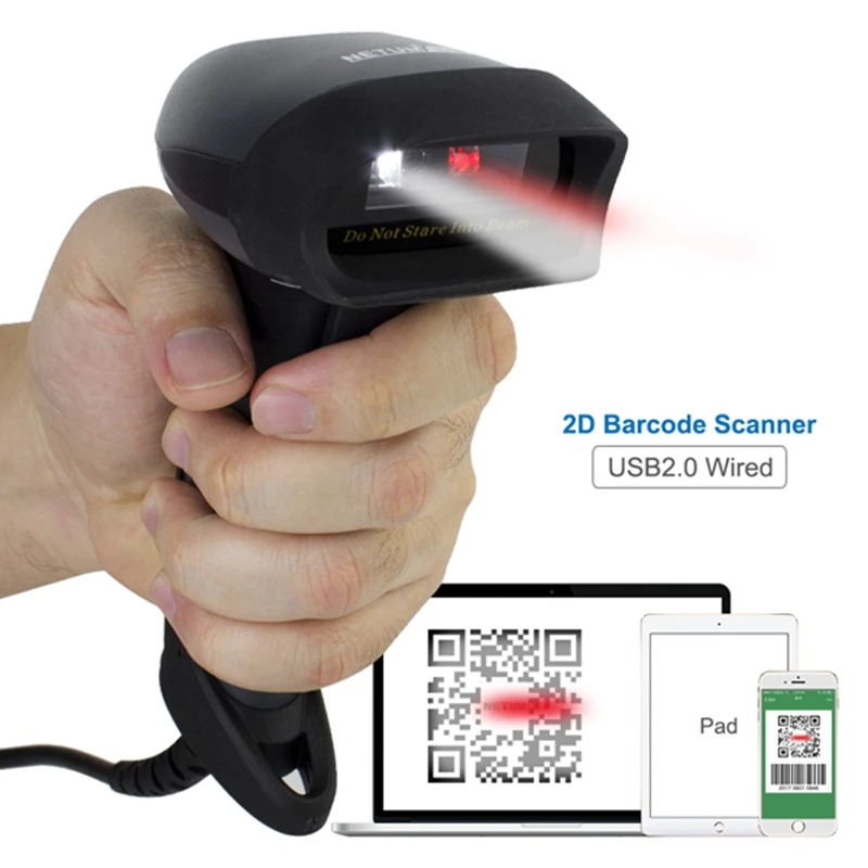 Netum M5 Usb портативный 2D считыватель штрих кодов компьютер Мобильный экран оплаты 1D