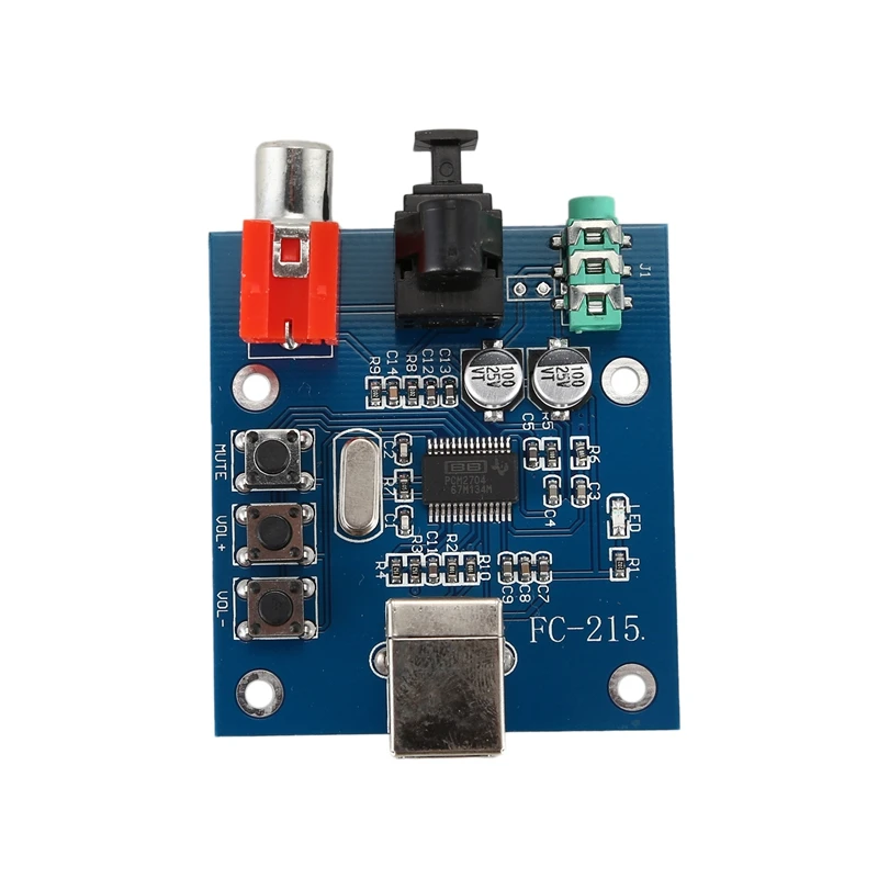 Звуковая карта PCM2704USB ЦАП Декодер USB вход коаксиальное волокно Hi-Fi звуковая
