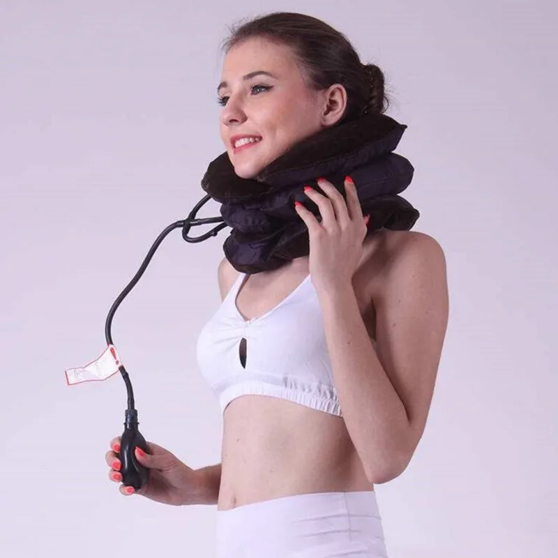 Новинка 2019 массажер для шеи Шейное тяговое устройство Надувное растягивающее