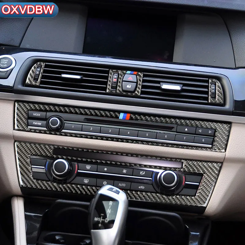 Для BMW F10 5 серия внутренняя отделка из углеродного волокна украшение автомобиля CD