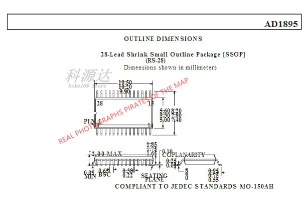 5 шт./лот AD1895AYRSZ AD1895A AD1895 IC CONV частота выборки ASYNC 28ssop | Электроника