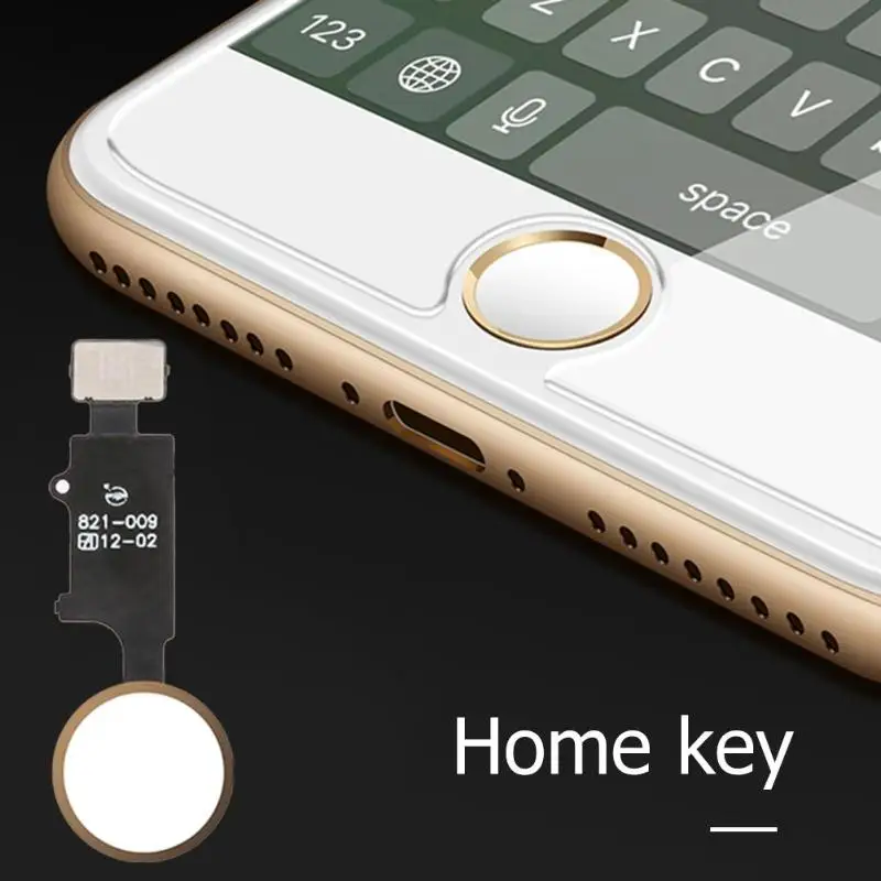 Сменная кнопка домой с гибким кабелем для iPhone 7/7 Plus/8/8 Plus Гибкая сборка без Touch