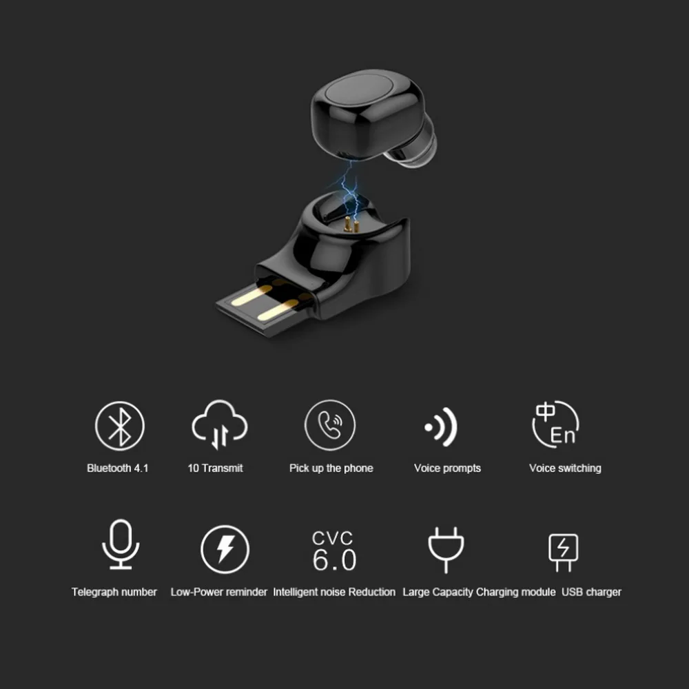Беспроводная Bluetooth-гарнитура Kebidu X11 автомобильные Bluetooth-наушники с микрофоном