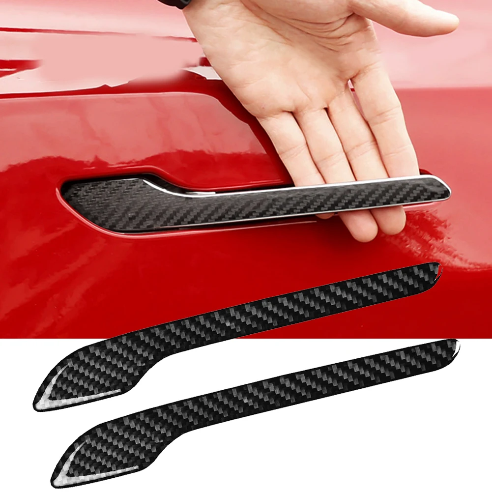 4 шт./компл. прочные автомобильные аксессуары из углеродного волокна защита
