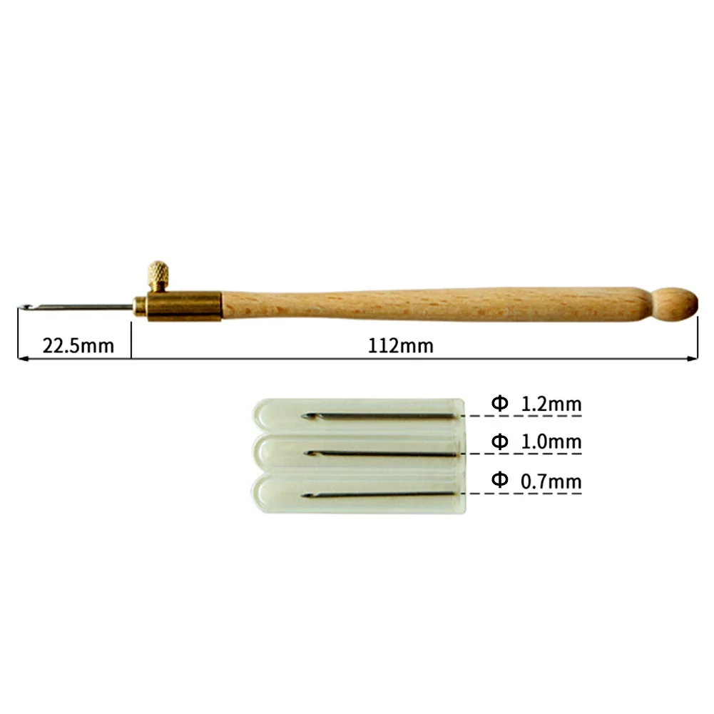 3 в 1 Набор для вязания бисероплетения швейные иглы инструменты вышивания крючок