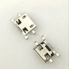 Разъем Micro USB 100 шт., 5pin 0,72 мм, тяжелая пластина типа в, без закручивания, боковой гнездовой разъем для Huawei zte V880, мобильный мини-USB