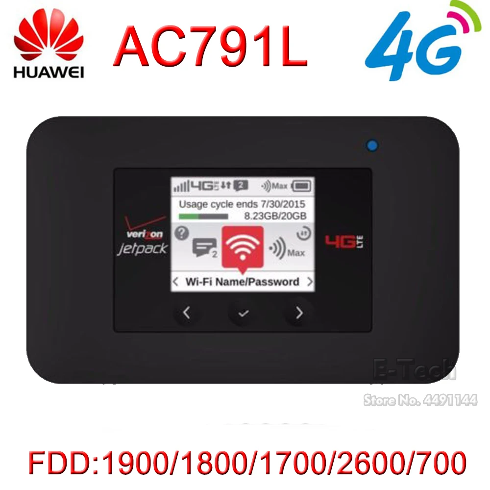 Разблокированная Netgear Verizon Jetpack 4G LTE Мобильная точка доступа AC791L горячая