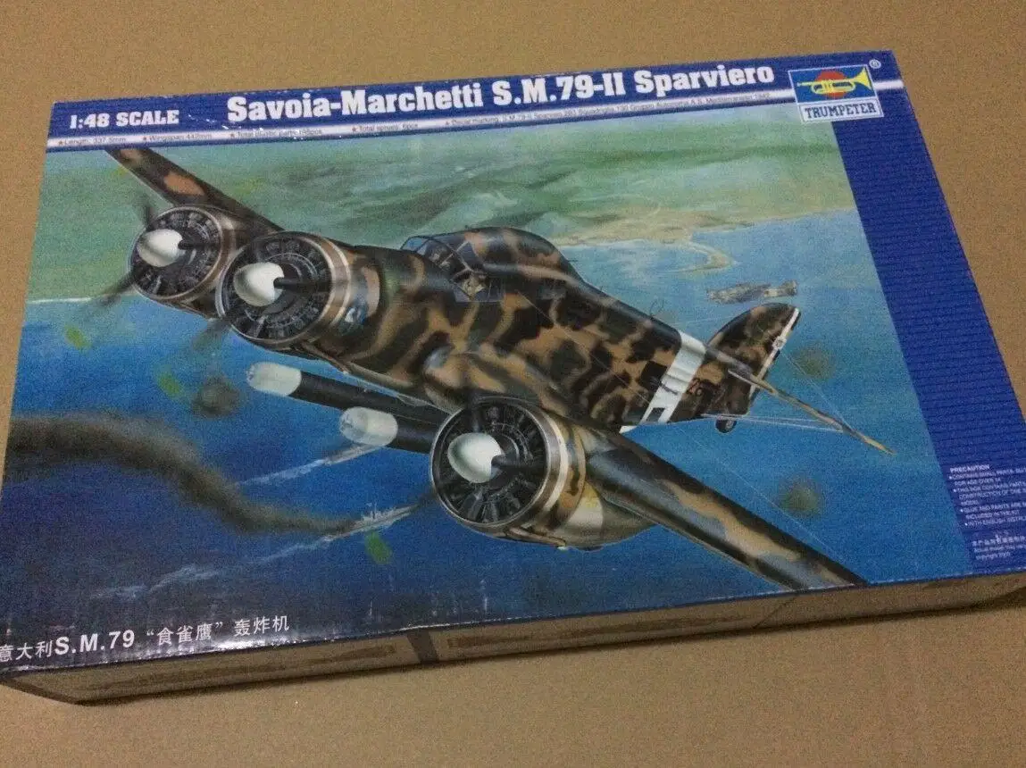 Trumpeter 1/48 02817 Savoia-Marchett i S.M.79-II | Игрушки и хобби