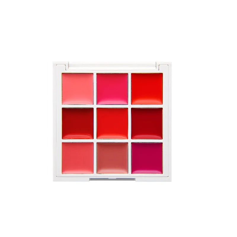 9 видов цветов теплый тон Глянцевая полуматовая Губная помада Палитра