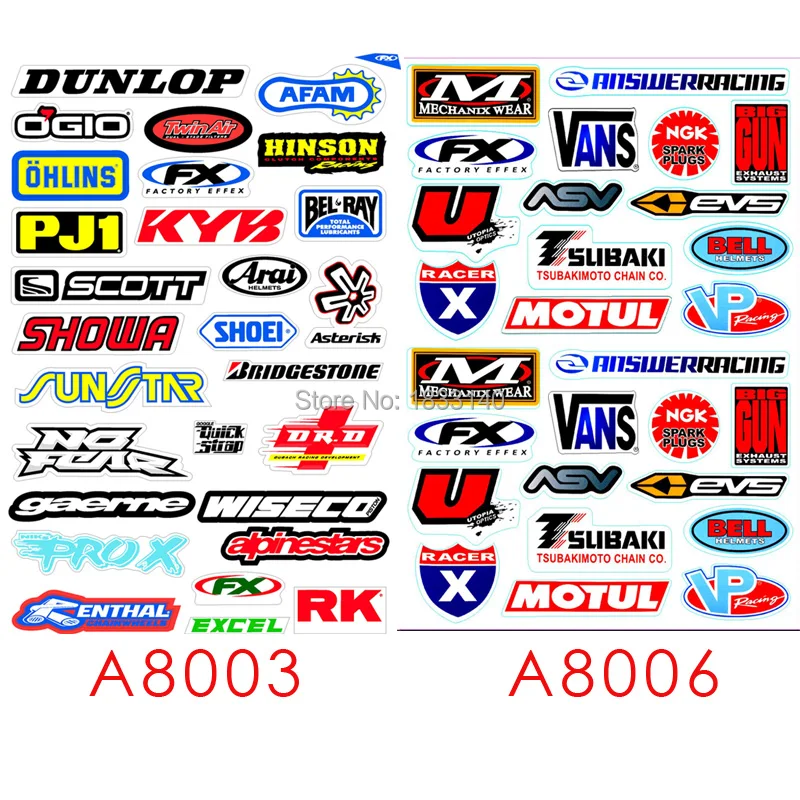 Мотоцикл Мотокросс гоночный велосипед Surf MX стикер Fx s логотип для Honda Yamaha Suzuki Kawasaki
