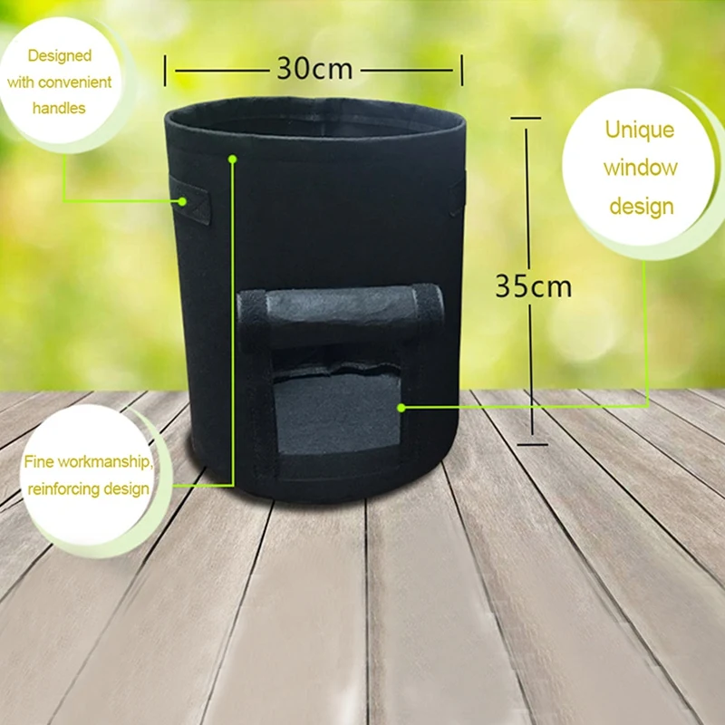 Картофелесажалка мешок/цветочные горшки 7 галлонов окна овощей посадки расти