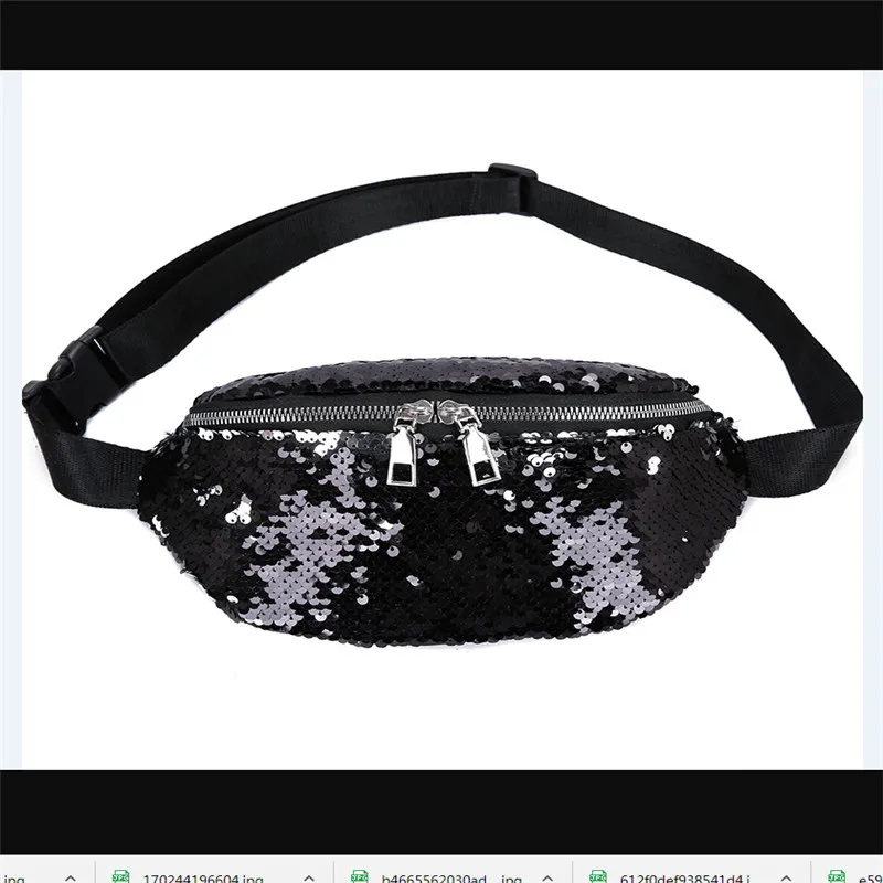 Женские обратимая Русалка блесток талии Fanny Pack Пояс Бум сумка Хип кошелек | Багаж