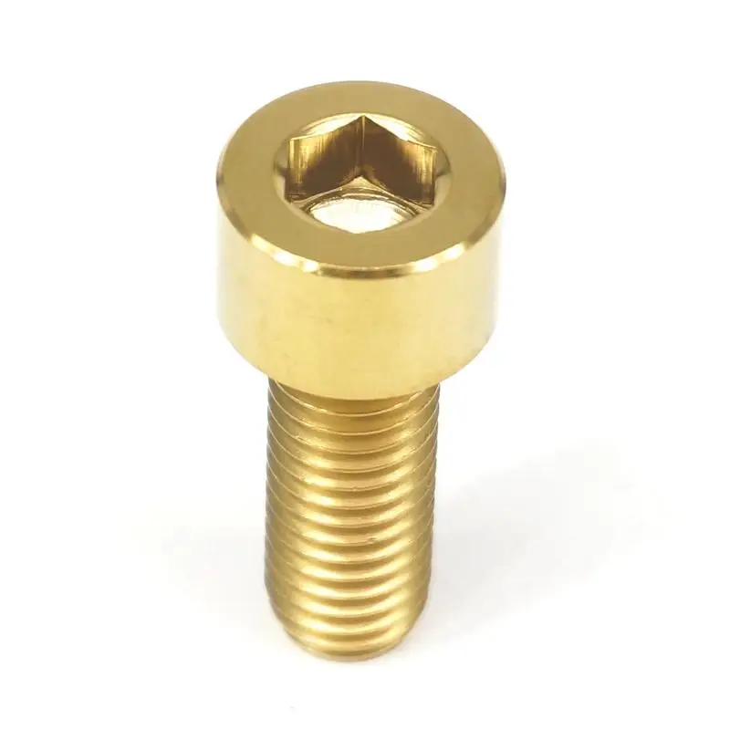 M10x25mm Pitch 1.5mm Column Head Golden GR5 Titanium Bolts For Motorcycle | Обустройство дома