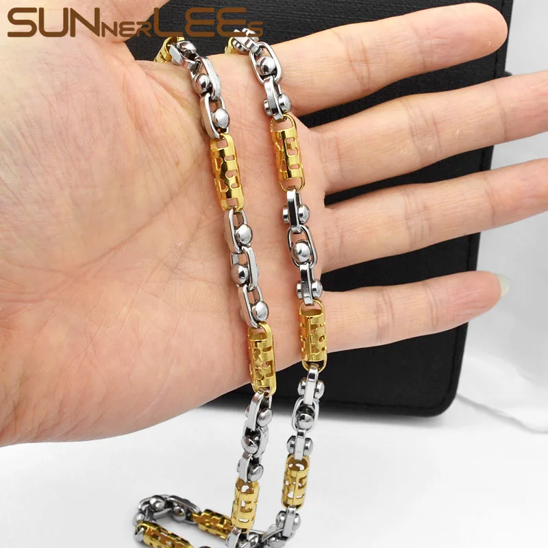 Браслет и ожерелье из нержавеющей стали 6 мм | Украшения аксессуары