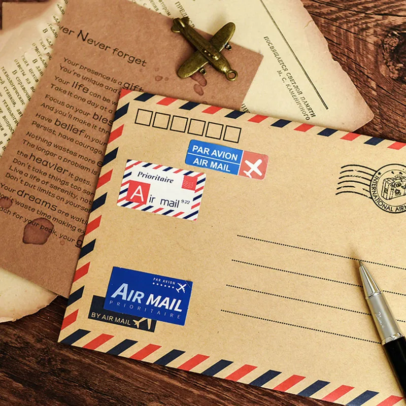 46 шт. Авиапочта туристические наклейки Бумажные Клейкие Kawaii канцелярские набор