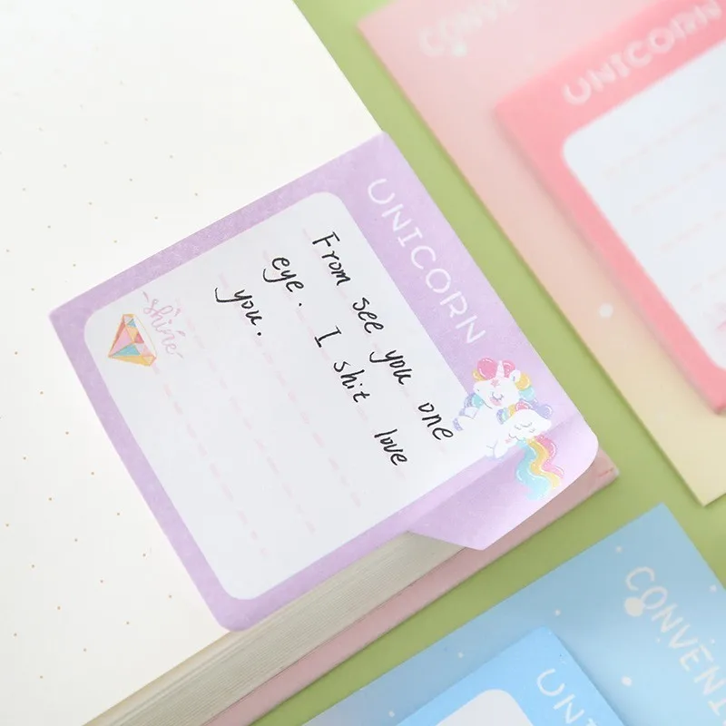 1PC New Creative Cute Student Memorandum Memo Pad Paper Post Sticky Notes Notepad Stationery Papeleria Office School Supplies | Канцтовары