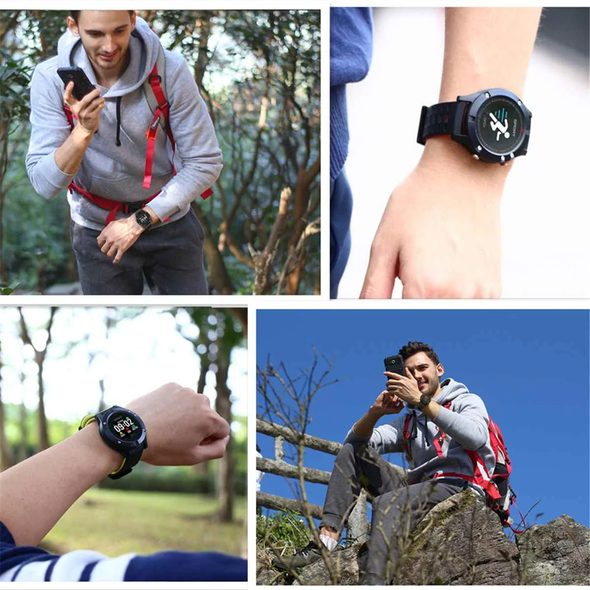 DTNO.I NO.1 F5 Smart Watch GPS Heart Rate Sleep Monitor Pedometer Sport Mode Outdoor AltimeterThermometer bluetooth Smartwatch |