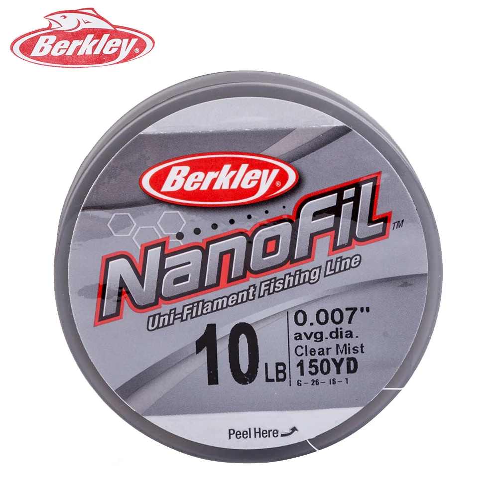 Berkley NanoFil тест 1LBs ~ 17LBs прозрачный туман 150yds Hi Vis Chartreuse 137 m наполнителя катушки Uni