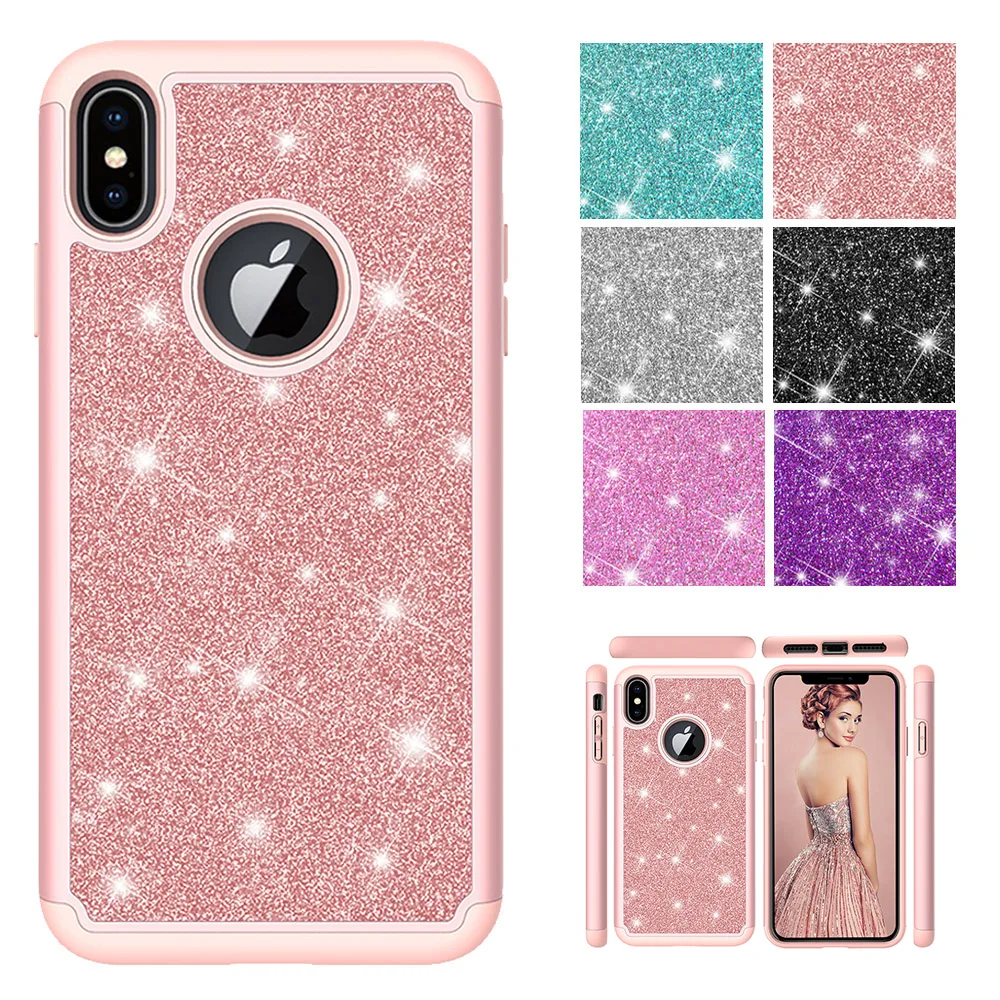 KISSCASE чехол со стразами и блестками для iPhone X XS MAX XR 7 8 Plus Мягкий блестящий 6 6S |