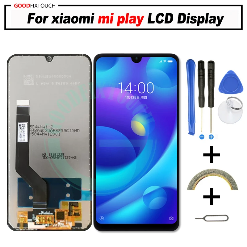 ЖК дисплей 5 84 дюйма для Xiaomi Play сенсорный экран в сборе сменная сенсорная панель mi