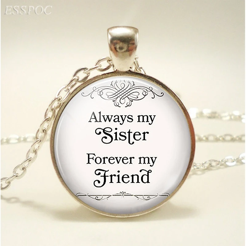 Женское Ожерелье с надписью Always My Sister|Подвески| |