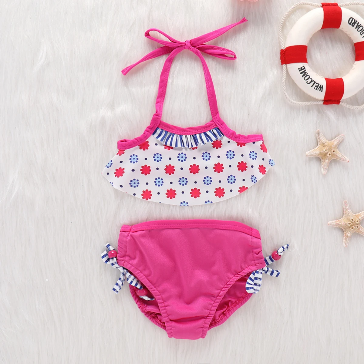 2019 новое платье для маленьких девочек комплект из двух предметов 2 с рюшами и