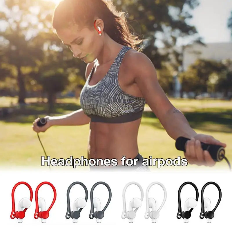Защитный силиконовый держатель для наушников Airpods заушной крючок надежное