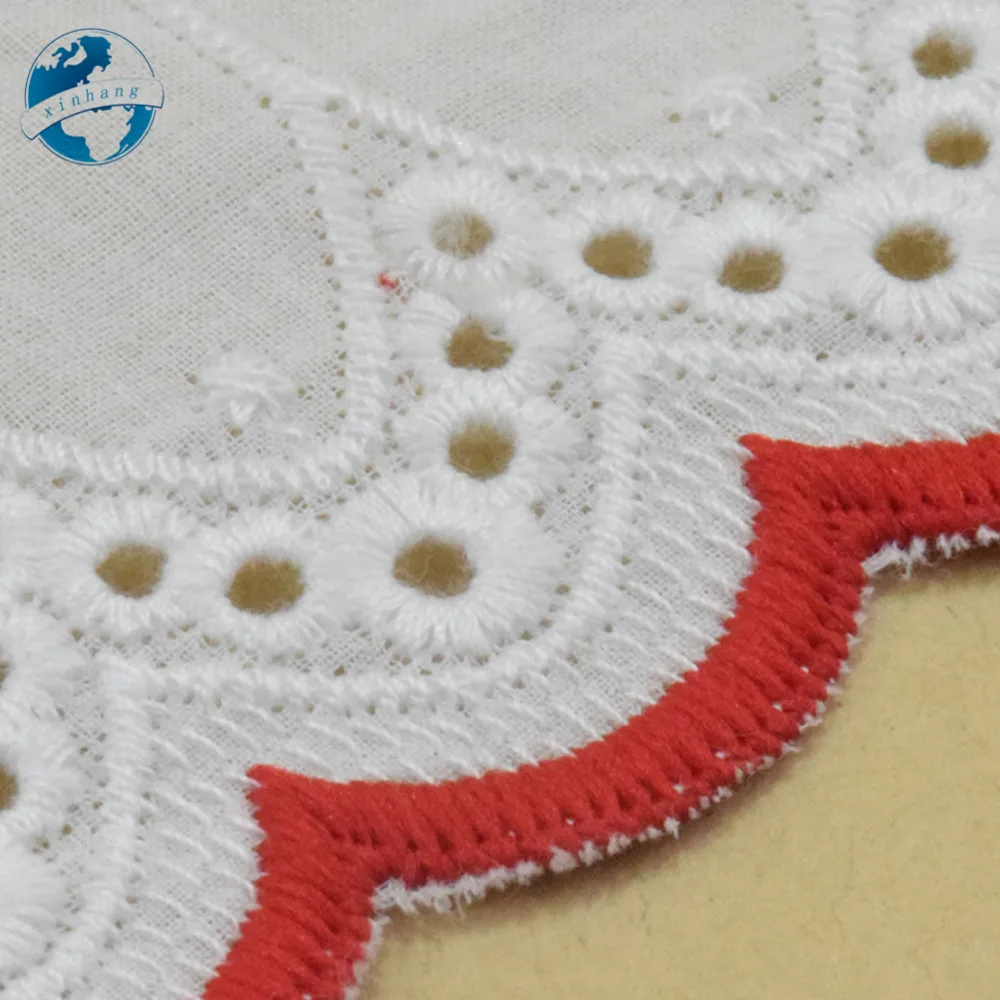 3yards 6cm width 100% Cotton embroid lace sewing ribbon guipure trim fabric warp DIY Garment Accessories african lace#3252 | Дом и сад