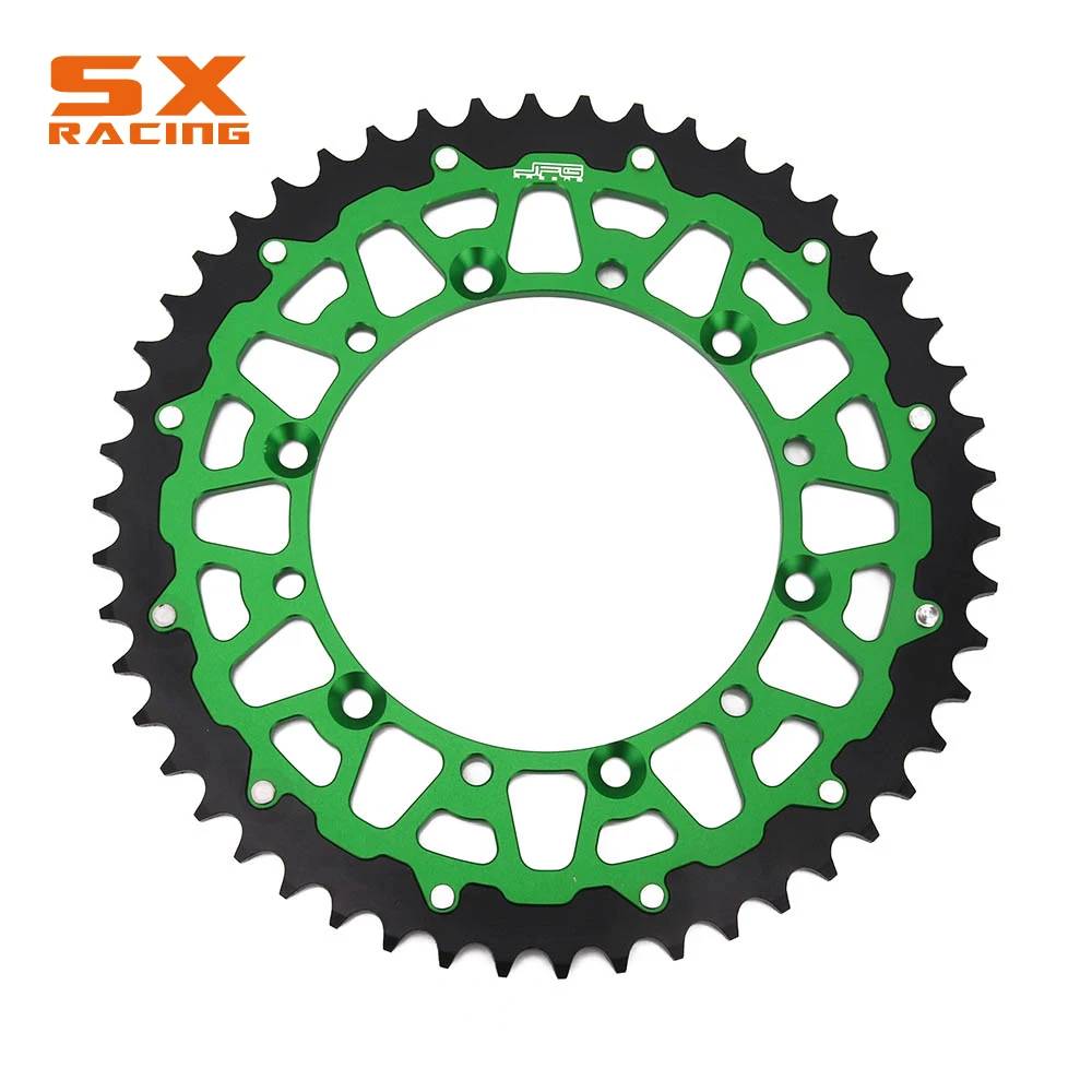 Мотоциклетная Задняя звездочка для KAWASAKI KDX KLX KX 125 200 250 500 650 KDX220R KX250F KX450F 42T 48T 49T 50T