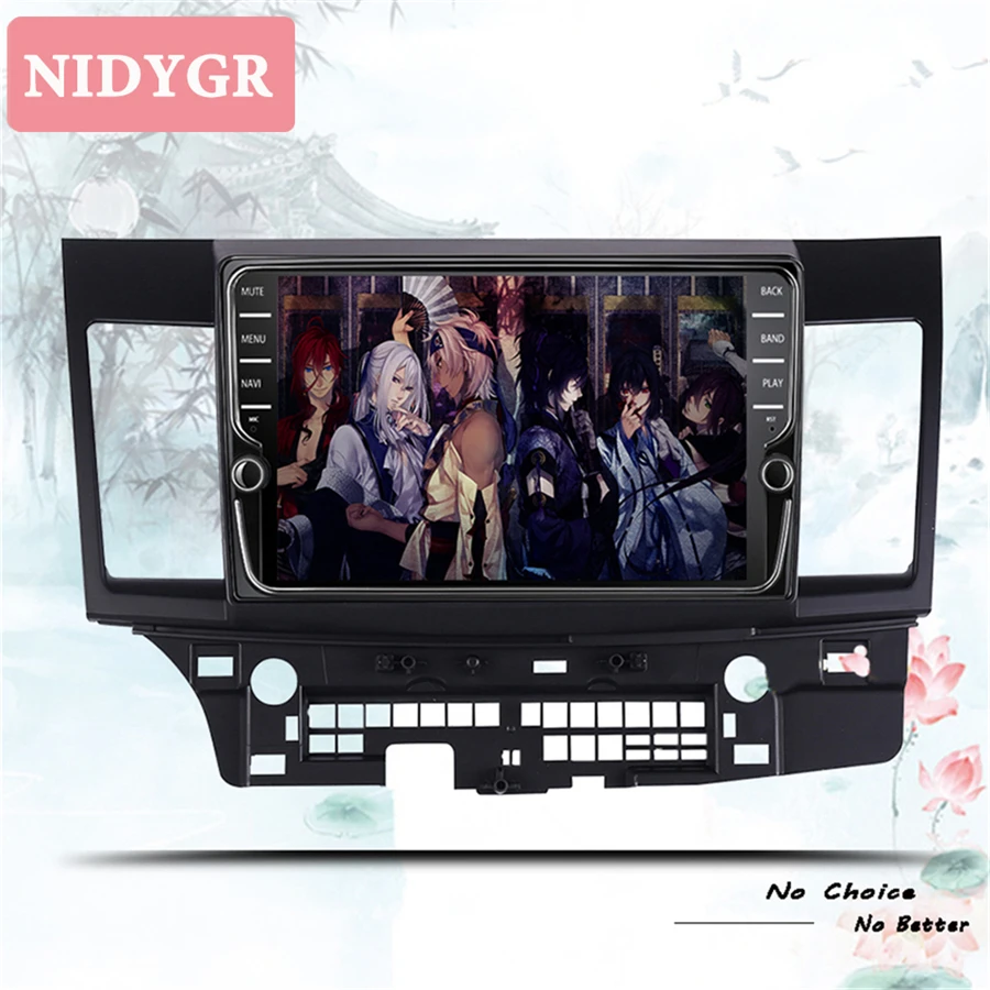 Автомобильный мультимедийный dvd плеер 8 ядер 4 + 64 ГБ android 10 0 2 din для MITSUBISHI LANCER 2007 2016
