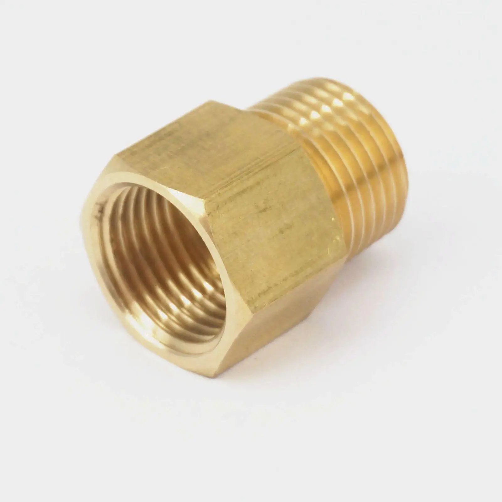 Латунный фитинг коннектор 1/2 &quotBSPT Male x 1/2&quot NPT Female адаптер для манометра давления