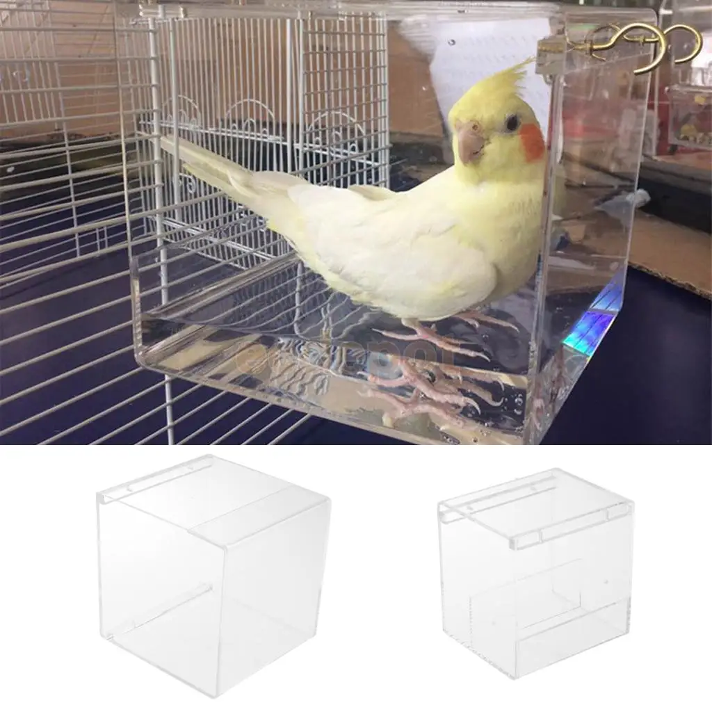 Petsola подвесная птица BathCube ванна для птицы коробка ванны чаша клетка аксессуар