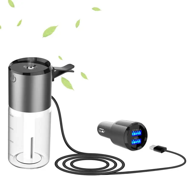 Миниатюрный Автомобильный увлажнитель воздуха освежитель Духи зарядка через usb