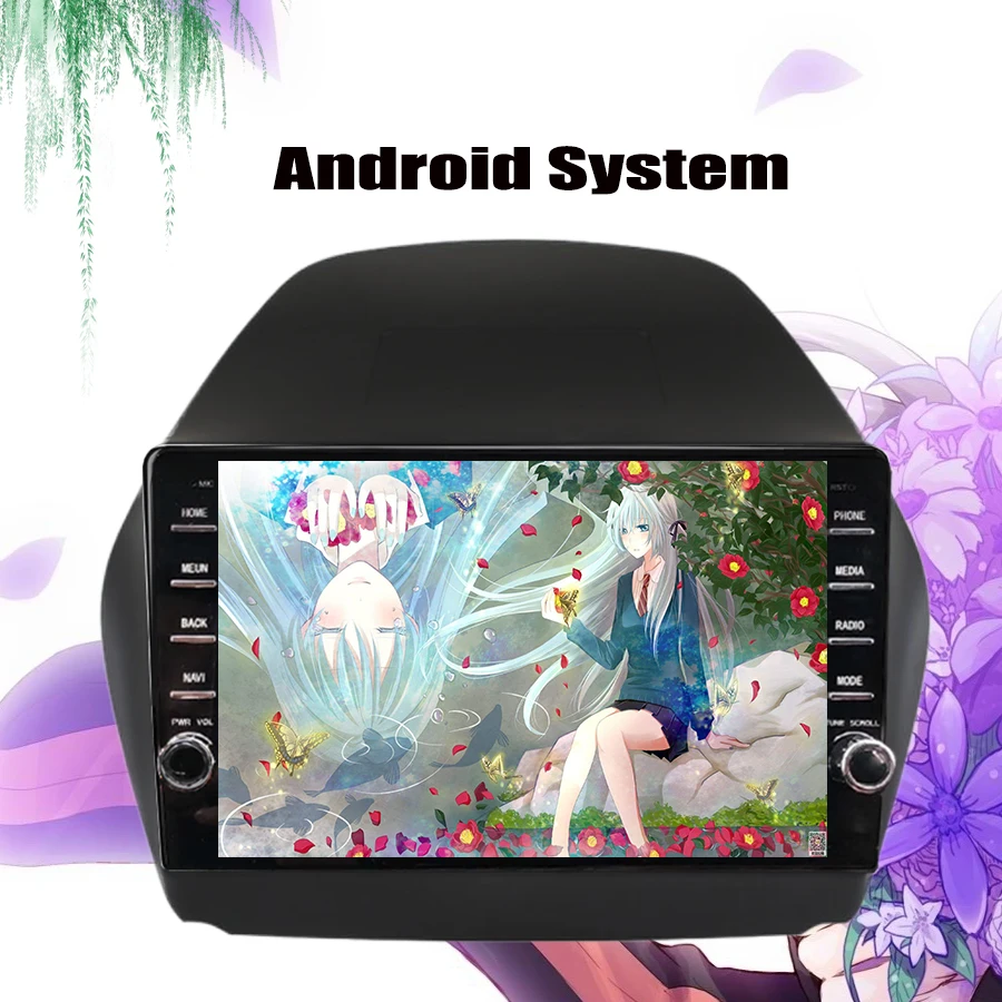 Автомагнитола 2 Din DVD GPS плеер Android 10 0 для Hyundai TUCSON IX35 2009 2010 2011 2015 Автомобильная