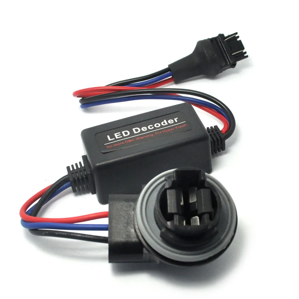 

2Pcs 3157 LED Light Load Resistor Decoder 2019 New Car Headlight Decoding Line Anti Hyper Blinking Flashing Error Free Canceller