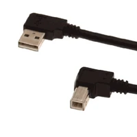 cysm b male right angled 90 degree printer to left angled usb 2 0 a male cable 100cm