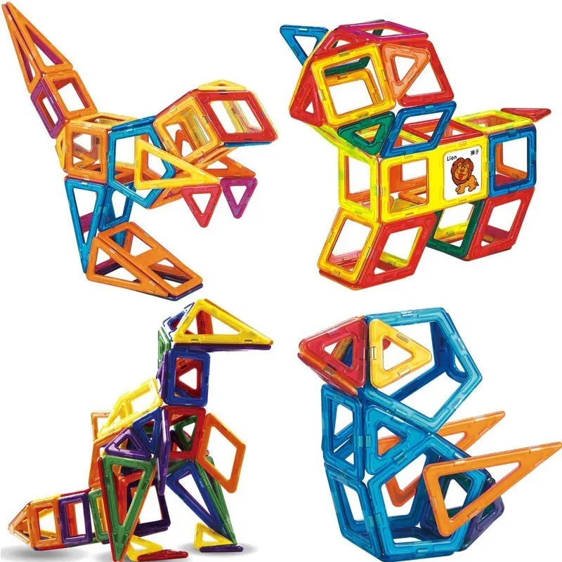 Магнитные игрушки строительные блоки Магнитная конструкция Дети DIY детские