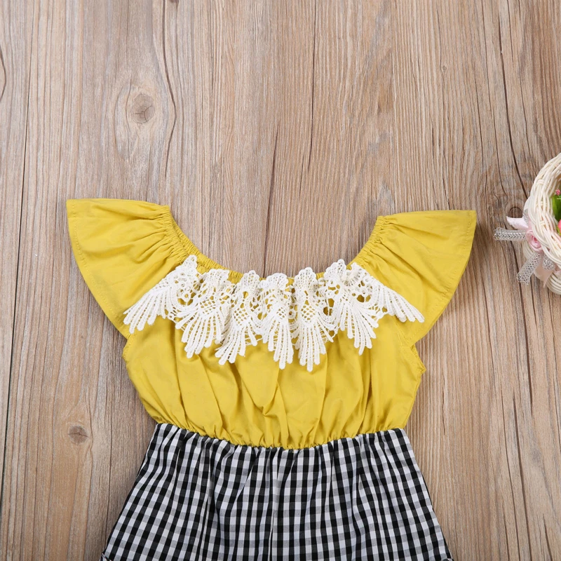 Одежда для маленьких девочек в стиле пэтчворк Детский комбинезон с длинными