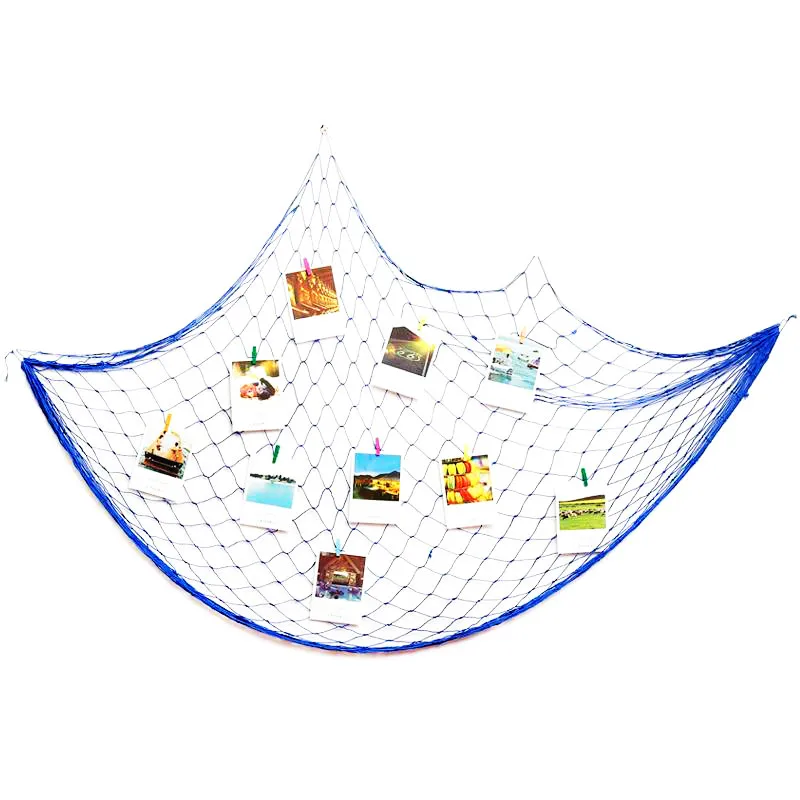 

DIY Mediterranean Nordic nostalgia hanging net decorative pendant wall hanging for baby bed room net background wall