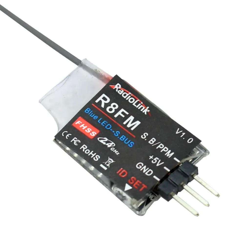 LeadingStar Radiolink R8FM Мини 2 4G 8 Каналы 8CH приемник FHSS для T8FB передатчик Поддержка S-BUS PPM