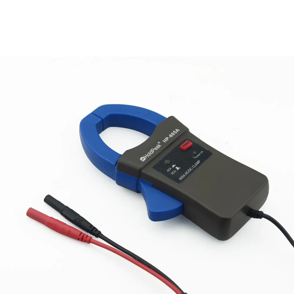 DSHA Holdpeak HP 605A Зажим адаптер 600A AC/DC Ток Мощность СВЕТОДИОДНЫЙ 45 мм челюсти Калибр