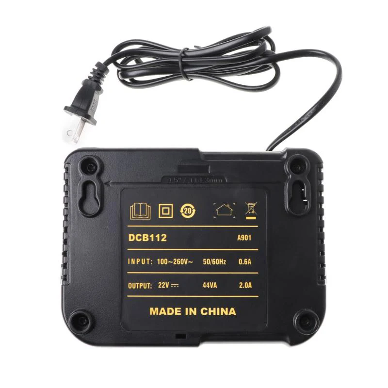 Dcb112 Li-Ion Батарея Зарядное устройство для Dewalt 10 8 V 12V 14 4 18V Dcb101 Dcb200 Dcb140 Dcb105 черный |