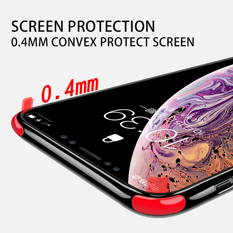 Роскошный стеклянный чехол iHaitun для iPhone XS MAX XR X ультра тонкий мягкий боковой Чехол