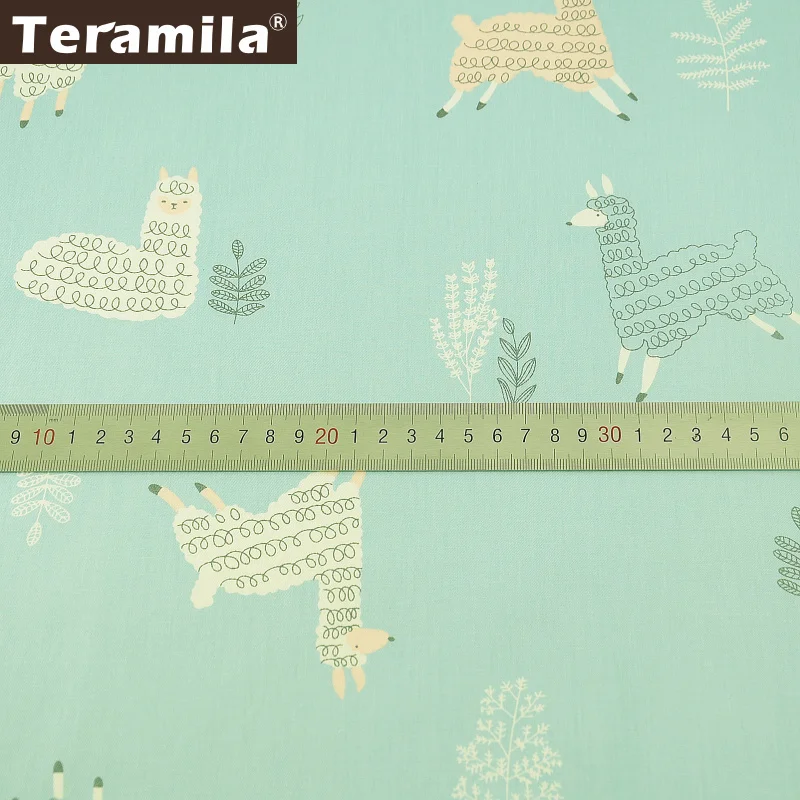 Teramila стеганая ткань краситель хлопок Twill текстиль DIY лоскутное шитье ткань Tissu Tecido с рисунком овечки из мультфильма стиль Tela
