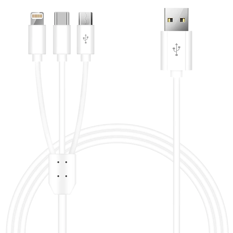 Usb кабель для зарядки IOS и Micro Type C 3 в 1|Комплекты аксессуаров телефонов| |