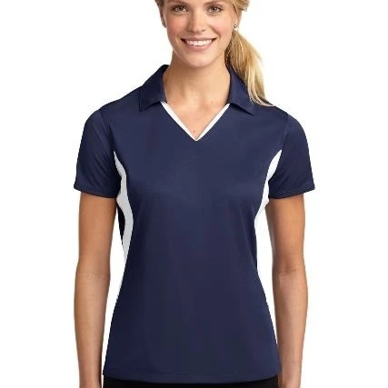 Спортивная-Tek LST655 женская футболка-поло с боковой блокировкой Micropique Sport-Wick