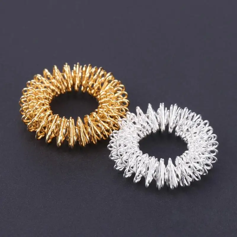 1 шт. массажное кольцо из нержавеющей стали для пальцев акупунктурное рук