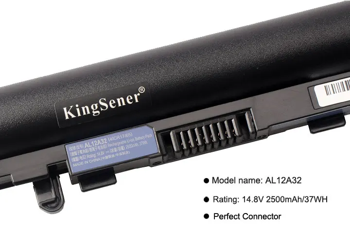 KingSener AL12A32 ноутбук Батарея для acer Aspire V5 V5-431 V5-431G V5-471 V5-571 V5-531 V5-551 V5-471G V5-571G AL12A72 4ICR17/65
