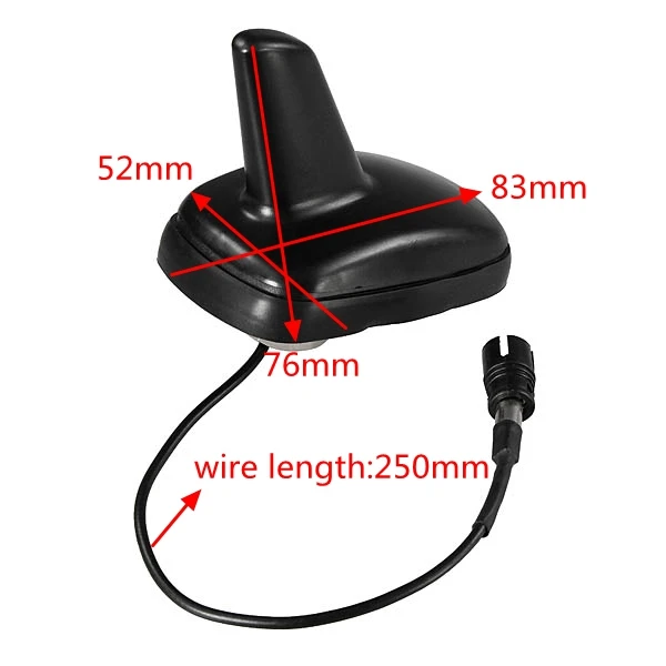 Воздушное основание антенны AM/FM для VW MK4 Golf Jetta Passat B5 B5.5 Polo Beetle Black Стайлинг