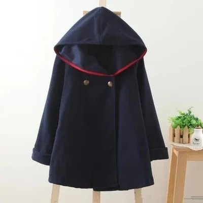 Женское зимнее пальто AS191 красная накидка из шерсти осенние куртки и ветровка для